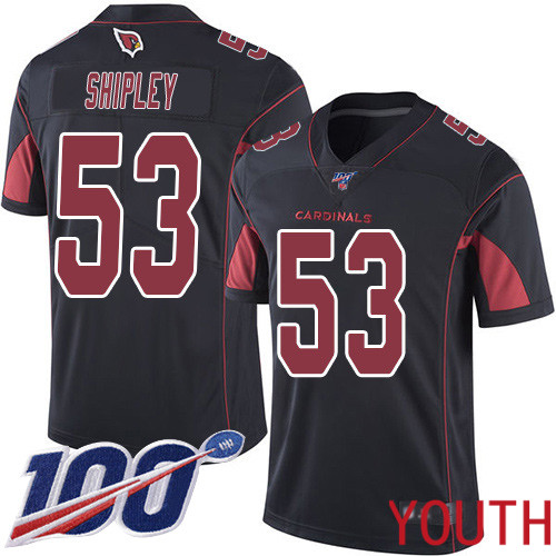 Arizona Cardinals Limited Black Youth A.Q. Shipley Jersey NFL Football 53 100th Season Rush Vapor Untouchable